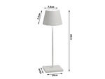 Lampka nocna stołowa dotykowa lampa 3 stopniowa wysoka bezprzewodowa usb