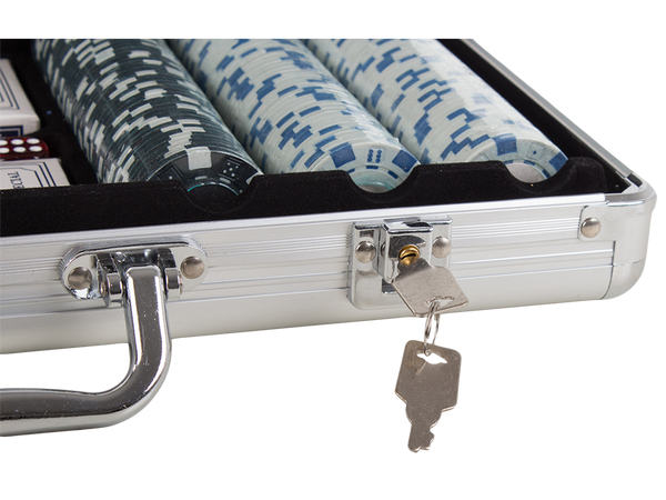 Zestaw do pokera texas 300 żetonów 2 talie walizka