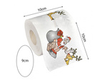 Świąteczny papier toaletowy mikołaje śmieszny wc