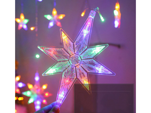 KURTYNA ŚWIETLNA 138 LED KOLOR (30)