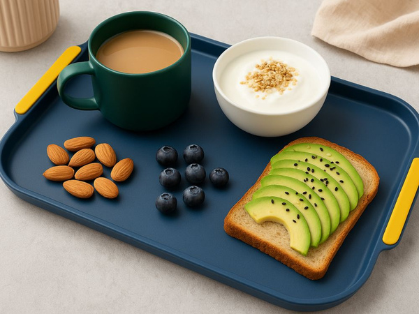 Taca kuchenna do serwowania śniadań napojów ciast deserów plastikowa