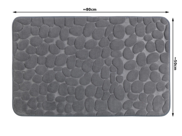 DYWANIK ŁAZIENKOWY MIĘKKI CHŁONNY ANTYPOŚLIZGOWY DUŻY 80X50 POD PRYSZNIC