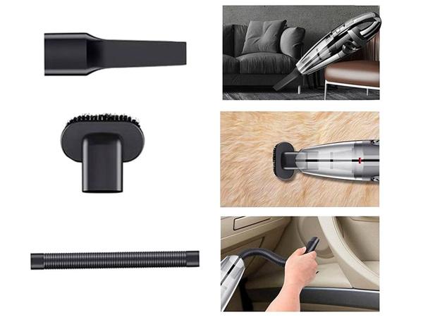 Odkurzacz samochodowy bezprzewodowy ręczny do auta usb akumulatorowy 120w