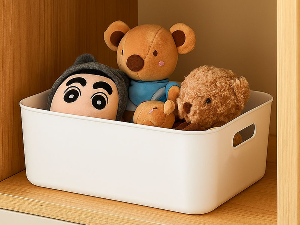 Pojemnik do przechowywania organizer kosz z uchwytami uniwersalny 22x27 cm