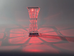 Lampka kryształ nocna stołowa led rgb usb pilot