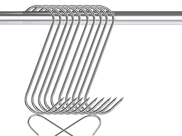 Haki haczyki do wędzenia kiełbasy wędzarnicze wędlin 10szt duze stalowe