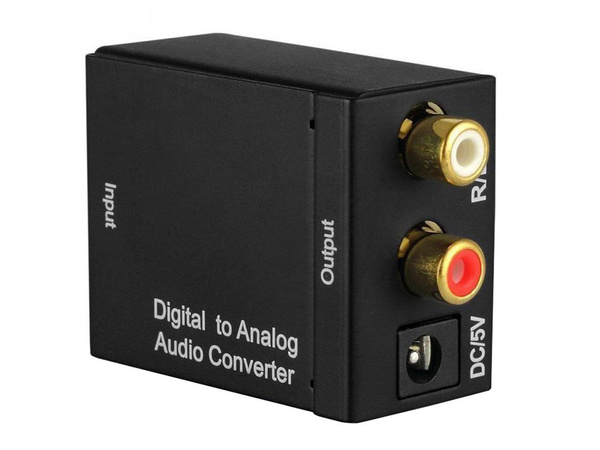Konwerter optyczny toslink spdif na 2x cinch rca