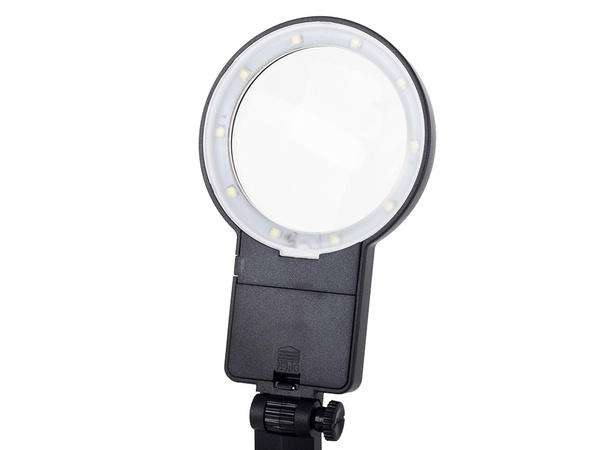 Lupa trzecia ręka 10 led smd uchwyt lutowania 25x