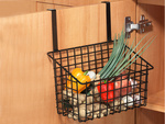 Kosz koszyk organizer metalowy zawieszany na drzwi półka wisząca kuchenna
