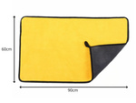 Duża ścierka z mikrofibry do samochodu szyb uniwersalna 60x90 cm chłonna