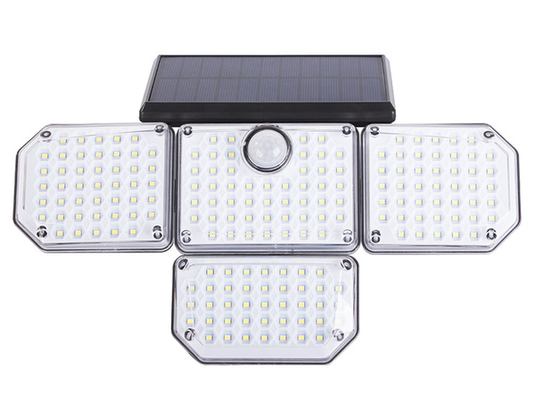 Lampa solarna 181 led z czujnikiem ruchu zmierzchu + pilot ogrodowa uliczna