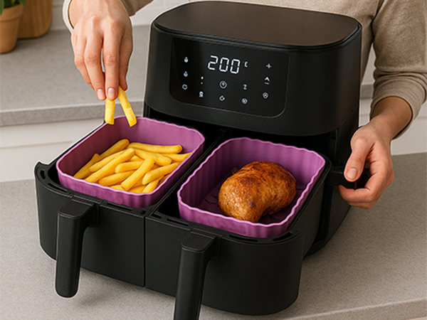 Wkład silikonowy do airfryer frytkownicy beztłuszczowej forma do pieczenia