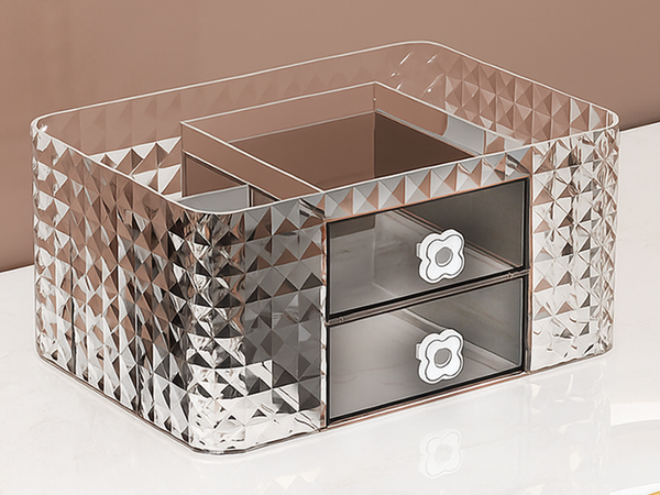 Szkatułka organizer na kosmetyki biżuterię do łazienki na biurko szufladki