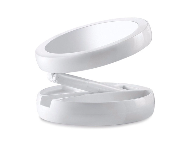 Lusterko podświetlane led obrotowe powiększające