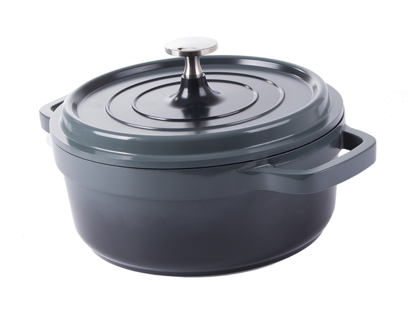 Garnek brytfanna do gotowania pieczenia non stick indukcja gaz pokrywa 2l