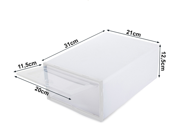 Organizer na buty pudełko pojemnik z klapą szafka składana modułowa obuwie