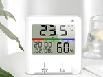 Termometr stacja pogody pogodowa wewnętrzny higrometr zegar bateria lcd