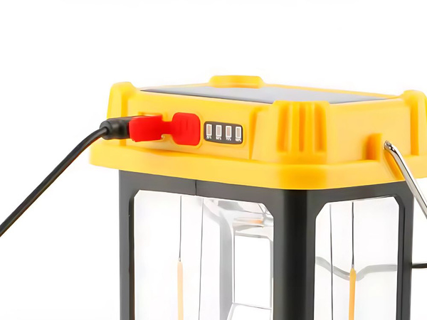 Lampa solarna kempingowa led z uchwytem do wieszania na biwak 5 trybów