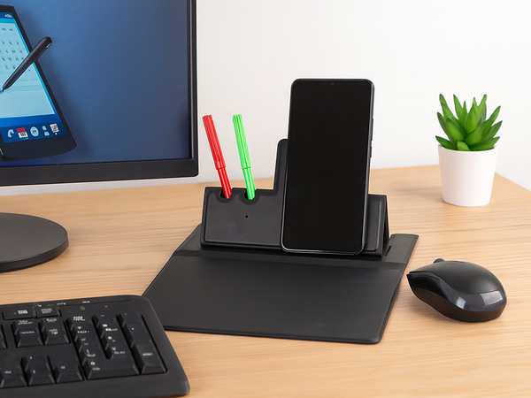 Podkładka pod mysz ładowarka indukcyjna bezprzewodowa na telefon organizer