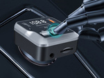Transmiter fm mp3 estaw głośnomówiący 2xusb c bluetooth 5.3 12v karta sd