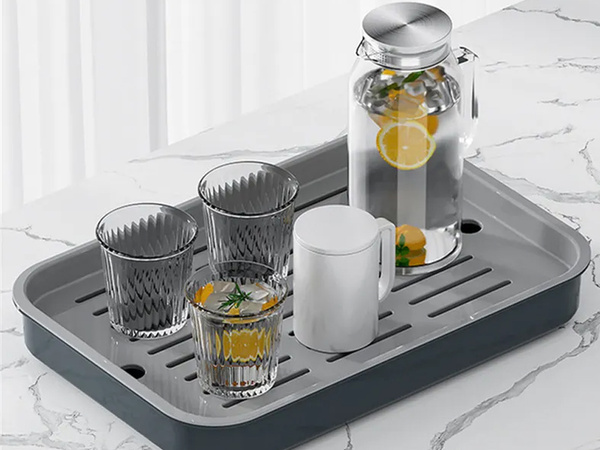 Taca kuchenna dwuwarstwowa ociekacz na naczynia warzywa owoce plastikowa