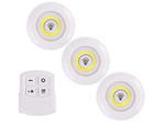3x lampka cob bezprzewodowa lampa pilot na baterie
