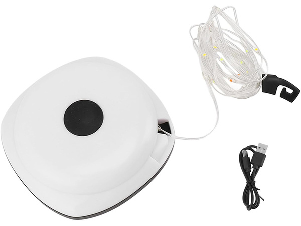 Lampa kempingowa biwakowa akumulatorowa led girlanda na rolce 8m ciepła