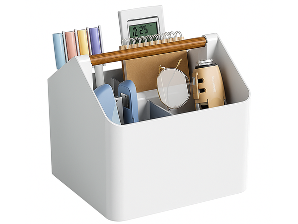 Przybornik organizer na biurko na drobiazgi do łazienki na kosmetyki