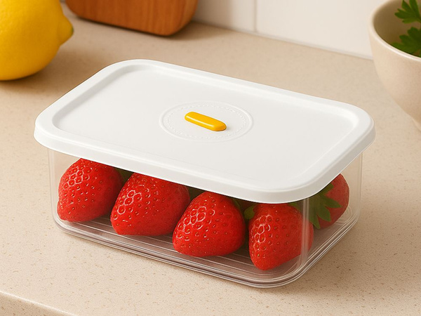 Pojemnik na żywność z pokrywką hermetyczny organizer do kuchni 600ml