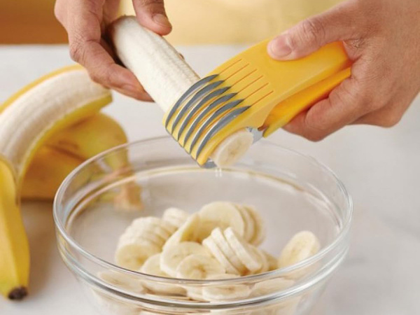 Krajalnica do bananów owoców szatkownica do krojenia w plastry nóż owoce