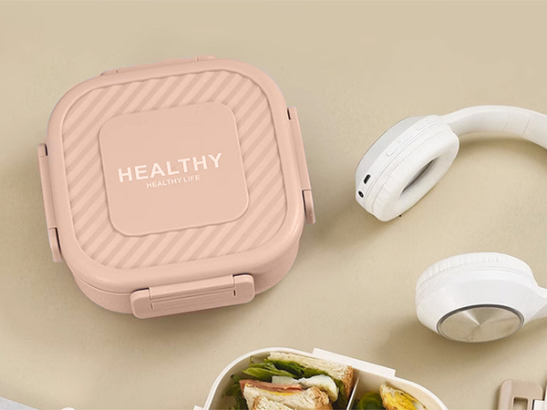 Lunchbox śniadaniówka pojemnik na śniadanie obiad z przegródkami sztućce