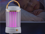 Lampa na komary owadobójcza uv led wisząca akumulatorowa 2 tryby z lampką