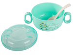 Zestaw naczyń do karmienia jedzenia dziecka miseczka z uchwytami łyżeczka