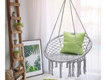 Huśtawka ogrodowa bocianie gniazdo fotel wiszący krzesło boho 80cm