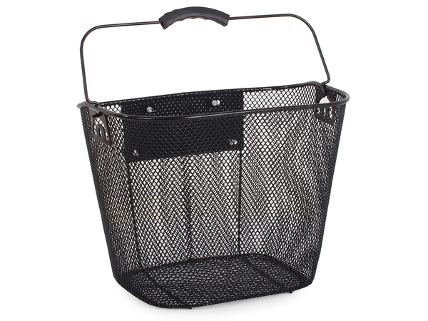 Duzy kosz rowerowy metalowy koszyk do roweru click