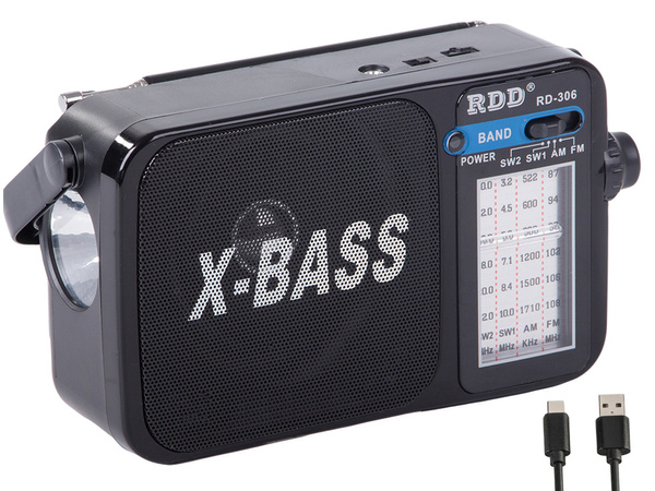 Radio kuchenne przenośne budowlane na baterie antena retro ręczne fm am