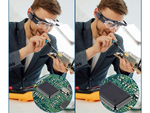 Okulary powiększające podświetlenie led lupa 4,5x
