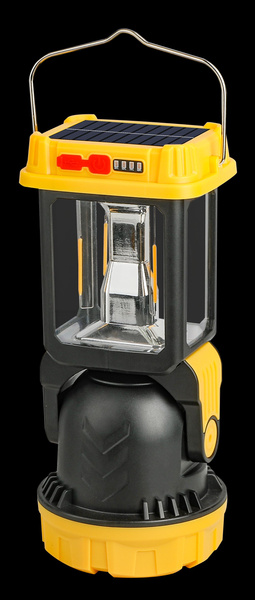 Lampa solarna kempingowa led z uchwytem do wieszania na biwak 5 trybów