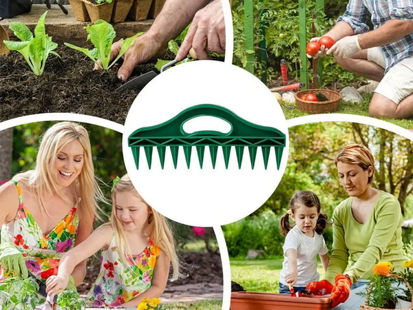 Ręczna sadzarka na 12 otworów dziurkacz siewnik ogrodowy do sadzenia roślin