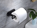Uchwyt na papier toaletowy wc samoprzylepny bez wiercenia czarny loft metal