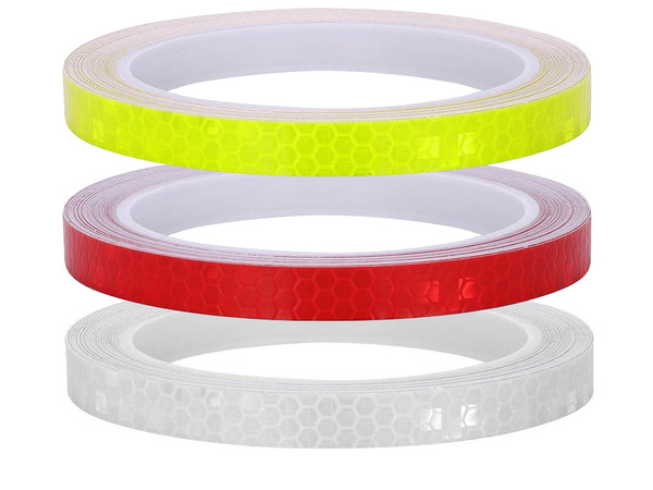 Taśma odblaskowa odblask na rower motor samochód naklejka samoprzylepna 8m