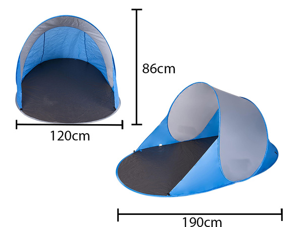 Plażowy namiot ochronny uv pop-up samorozkładający torba parawan