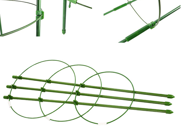 Podpora do roślin kwiatów pierścieniowa okrągła stabilna drabinka