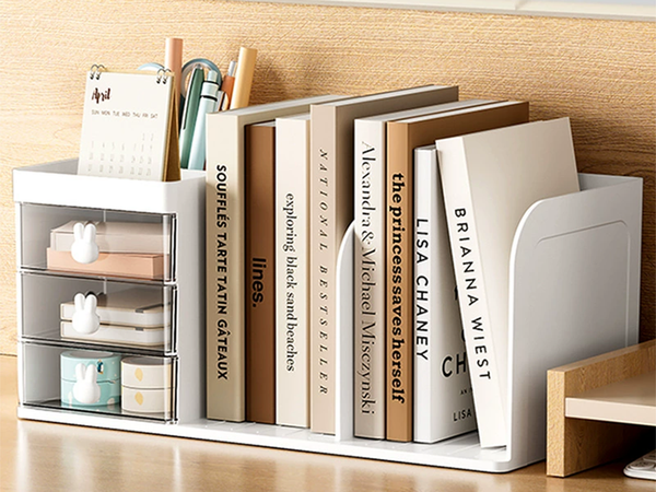 Szafka przybornik organizer na biurko półki na książki drobiazgi szuflady