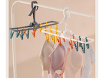 Suszarka na skarpetki bieliznę ubrania wieszak wisząca 12 klamerek zestaw