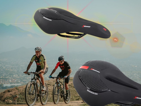 Siodełko na rower rowerowe sportowe siodło miękkie wygodne piankowe żelowe