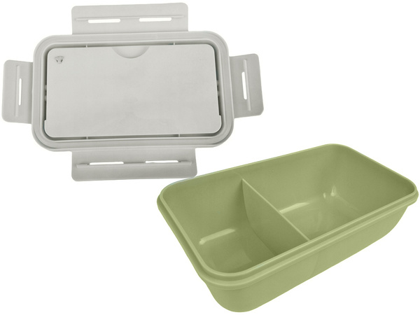 Lunchbox śniadaniówka pojemnik na śniadanie do szkoły przegródki sztućce