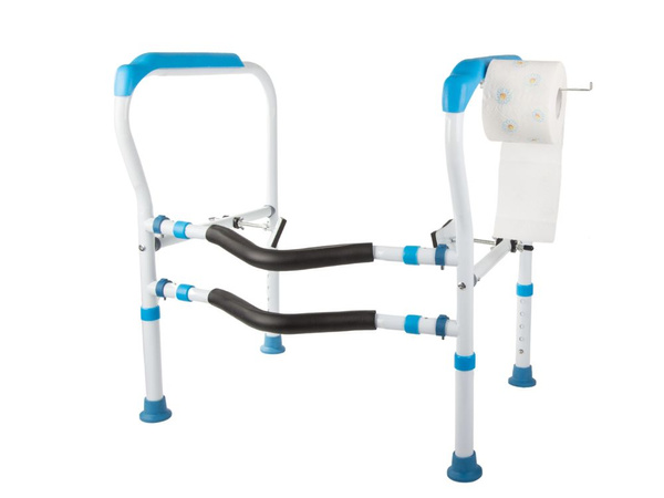 Uchwyt toaletowy regulowany poręcz wc stabilna dla osób starszych seniorów