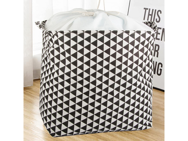 Kosz składany na pranie zabawki duży zamykany