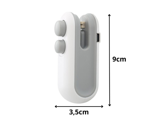 Zgrzewarka otwieracz do folii bezprzewodowa na usb z magnesem 2 w 1